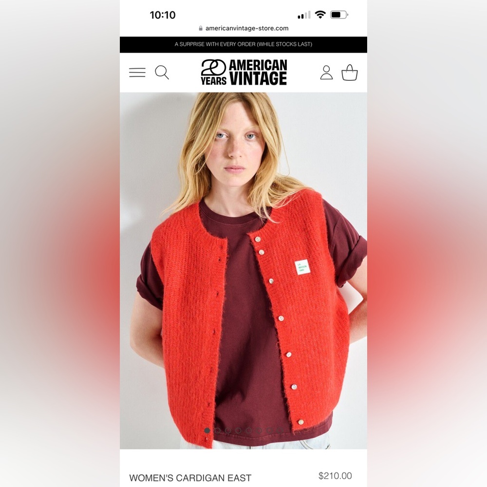 American vintage East cardigan